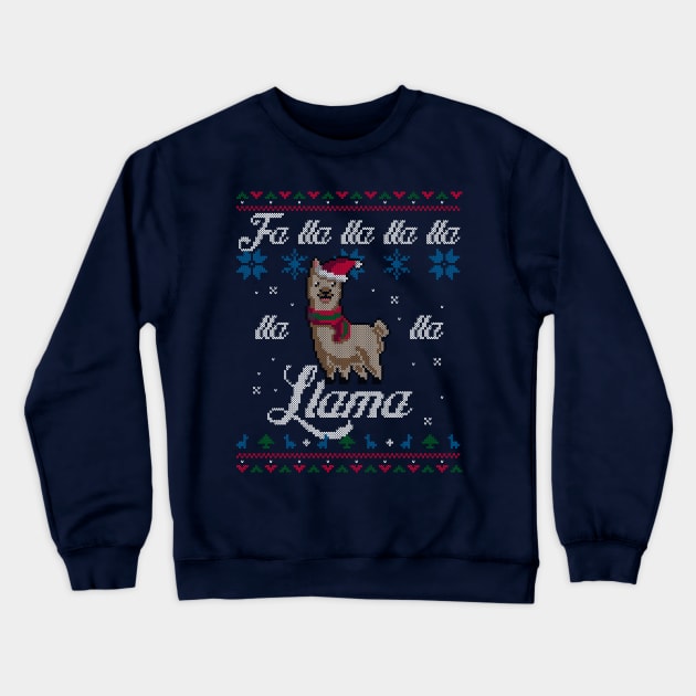 Merry Llamas Crewneck Sweatshirt by ACraigL